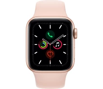 Купить - смарт-часы  Смарт-часы Apple Watch Series 5 GPS, 40mm Gold Aluminium Case with Pink Sand Sport Band (MWV72GK/A)