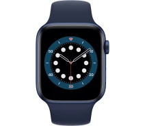 Купить - смарт-часы  Смарт-часы Apple Watch Series 6 GPS, 44mm Blue Aluminium Case with Deep Navy Sport Band (M00J3)