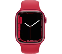 Купить - смарт-часы  Смарт-часы Apple Watch Series 7 GPS 41mm (PRODUCT)RED Aluminium Case with (PRODUCT)RED Sport Band (MKN23)