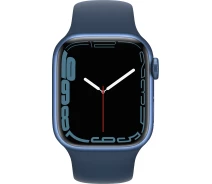 Купить - смарт-часы  Смарт-часы Apple Watch Series 7 GPS 41mm Blue Aluminium Case with Abyss Blue Sport Band (MKN13)