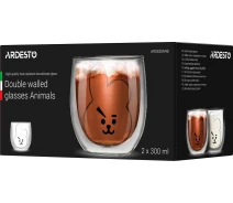 Купить - чашку и кружку  Набор чашек Ardesto Animals c дв. стенками 2 шт(AR2630ARB)
