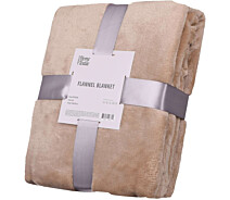 Купить - плед  Плед Ardesto Flannel, 160х200см, беж, 100% полиэст (ART0205SB)