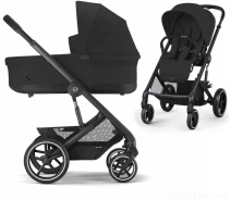 Купить - детскую коляску  Коляска універсальна 2 в 1 Cybex Balios S Lux BLK Moon Black (524001171/522002619)