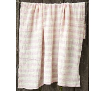 Купить - плед  Плед-накидка Barine - Stripe Muslin pembe розовый 77*82