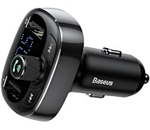 Купить - FM трансмиттер  FM трансмиттер Baseus Launcher S-09 2.4A 2USB MP3 Tarnish (CCMT000301)