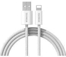 Купить - адаптер и кабель  Кабель Romoss CB1234G USB-Ligh 2.4A 1m(CB1234G-621-127H)белый