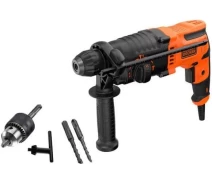 Купить - перфоратор  Перфоратор сетевой BLACK+DECKER, SDS-Plus, 650 Вт, 1.6 Дж, чемодан (BEHS01)