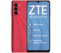 Купить - смартфон и мобильный телефон  ZTE BLADE V40 Vita 6/128 GB Red