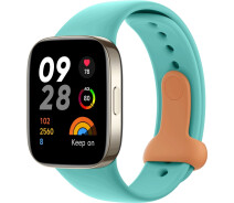 Купить - аксессуар к смарт-чсасам  Ремешок Redmi Watch 3 Silicone Strap Aqua Blue (Голубой)