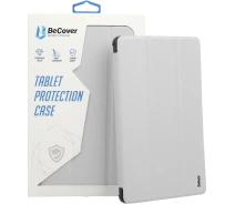 Купить - аксессуар для планшета и электронной книги  Чехол-книжка Soft Edge TPU BeCover с креплением Apple Pencil для Apple iPad Pro 13" M4 2024 Gray (711718)