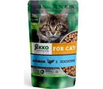 Купить - корм для кота  Сухой корм ЭККО-ГРАНУЛА для кошек с лососем 0,4 кг