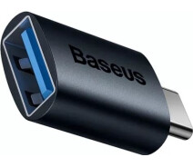 Купить - адаптер и кабель  Адаптер Baseus Mini OTG Type-C to USB-A 3.1 (ZJJQ000003)син