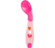 Купить - посуду для детей  Ложка Chicco First Spoon 8 м+ Розовая (16100.10)
