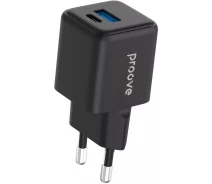 Купить - зарядное устройство для телефона и планшета  СЗУ Proove Pocket GaN Plus 25W (Type-C+USB) (602460001) черный
