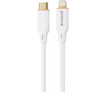 Купить - адаптер и кабель  Кабель Proove Jelly Silicone Type-C to Lightning 27W 1m (492000003) белый