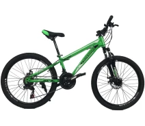 Купить - велосипед и аксессуар  Велосипед CrossBike 24" Shark 2021 Рама 11" darkgreen-black (2021)