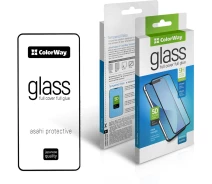 Купить - защитное стекло для смартфона  Защитное стекло ColorWay 9H FC glue черное для Apple iPhone 16 Pro