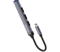 Купить - кардридер  USB хаб ColorWay USB-C 4-в-1 USB2.0х3/USB3.0 (CW-HUB04)