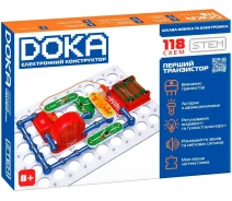 Купить - детский конструктор  Конструктор электронный DOKA "118 СХЕМ" (D70701)