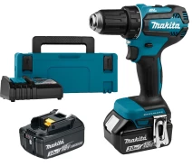 Купить - шуруповерт  Дрель-шуруповерт аккумуляторная Makita DDF485RFJ LXT, 18В, 3Аг х 2шт, DC18RC, кейс Makpac, 50/27Нм