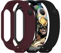 Купить - аксессуар к смарт-чсасам  Комплект ремешков ArmorStandart для Xiaomi Mi Band 7/6/5 Wolverine comix (ARM77056)