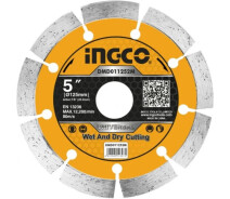 Купить - отрезной диск  Диск алмазный сегментный 125x7,5x22,2 INGCO (DMD011252M)