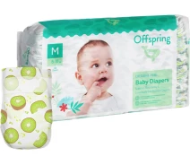 Купить - подгузник  Подгузники Offspring® размер M, 6-10 кг, 42 шт, Киви (DP-OI-FAT-M42P-HKW)