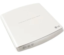 Купить - оптический привод  Оптический привод DVD-RW USB external  LG Slim, White (GP10_NW20)