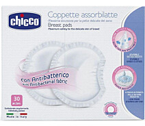 Купить - молокоотсос  Накладки для груди абсорбирующие Chicco, 30 шт. (61779)