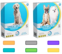 Купить - противопаразитарное средство для собаки  Ошейник COLOR Эффектвет для собак 65±5 см зеленого(4820138348616)