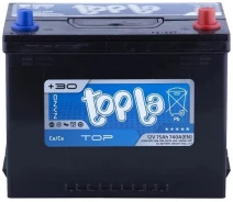 Купить - автомобильный аккумулятор  Автомобильный аккумулятор Topla 75 Ah/12V TOP Euro (0) (118072)