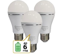 Купить - лампу  Лампа аккумуляторная LEDVANCE 8Вт 1800mAh 2700К E27 A60 (3 шт)(4099854102417)