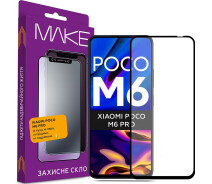 Купить - защитное стекло для смартфона  Защитное стекло MAKE FC FG черное для Poco M6 Pro