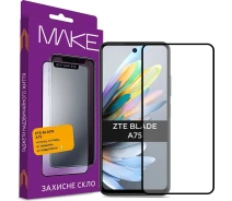 Купить - защитное стекло для смартфона  Защитное стекло MAKE ZTE Blade A75 FC FG черное