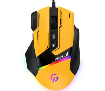 Купить - мышку для ноутбука  Игровая проводная мышка GamePro GM300Y Yellow-Black