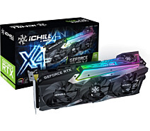 Купить - видеокарту  Видеокарта INNO3D GEFORCE RTX 3070 ICHILL X4 LHR (C30704-08D6X-1710VA35H)