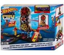 Купить - товар для ребенка  Игровой набор Hot Wheels City Головокружительные трюки на шиномонтаже (HDP02)