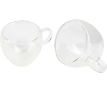 Купить - чашку и кружку  Набор чашек Bergner Coffee & tea lovers, 100 мл, 2 шт (BG-20114-MM)