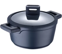 Купить - кастрюлю и казан  Кастрюля с крышкой MasterPro Indigo, 20 см, 1.3л (BGMP-7978)