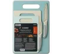Купить - разделочную доску  Набор кухонных досок и ножей Ardesto Gemini Gourmet, 5 предметов (AR1405GR)