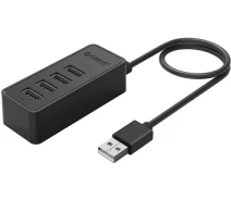 Купить - кардридер  USB-хаб Orico W5P-U2-030-BK-PRO USB 2.0 4 порта Black (CA911424)