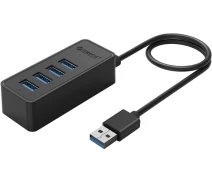 Купить - кардридер  USB-хаб ORICO USB 3.0 4 порта (W5P-U3-100-BK-PR) (CA911264)