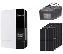 Купить - инвертор  Комплект резервного питания Growatt, инвертор 5000W (SPF5000ESK1)