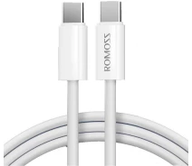 Купить - адаптер и кабель  Кабель Romoss Type-C/Type-C 60W 3A 1m (CB3235-631-134H) бел.
