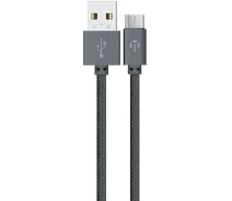 Купить - адаптер и кабель  Кабель Intaleo USB to Micro 3A 2м (CBGNYM2) серый