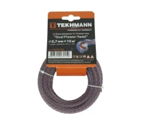 Купить - расходный материал для мотокос  Леска для триммера Tekhmann DUAL Flower-Twist 2,7мм/15м (T.40927015)