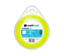 Купить - расходный материал для мотокос  Леска для триммера Cellfast квадратная 3,0мм/15м (35-014)