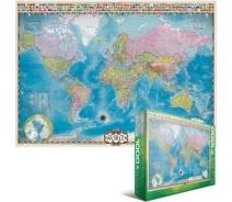 Купить - пазл  Пазл Eurographics Карта Мира, 1000 элементов (6000-0557)