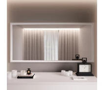 Купить - зеркало  Зеркало настенное Fenster Мираж Белое 50x100x2,5