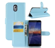 Купить - чехол для смартфона  Чехол-книжка Litchie Wallet для Nokia 3.1 Голубой